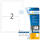 Herma Etiketten stark haftend 190 x 135 mm Folie weiss strapazierfähig 25 Bl 50 Etik. LaserCopy