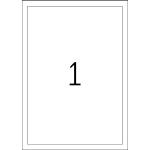 Herma Etiketten stark haftend 190 x 275 mm Folie weiss strapazierfähig 25 Bl 25 Etik. LaserCopy