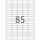 Herma Etiketten stark haftend 37 x 13 mm Folie weiss strapazierfähig 25 Bl 2125 Etik. LaserCopy