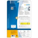 Herma Etiketten stark haftend 24 x 24 mm Folie weiss strapazierfähig 25 Bl 1750 Etik. LaserCopy
