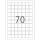 Herma Etiketten stark haftend 24 x 24 mm Folie weiss strapazierfähig 25 Bl 1750 Etik. LaserCopy