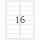 Ablösbare Adressetiketten A4, 99,1 x 33,8 mm, weiß