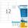 Herma Etiketten Adressen ablösbar 99,1 x 42,3 mm weiss 100 Bl 1200 Et