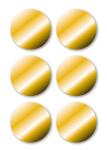 Goldetiketten Ø 32 mm, permanent haftend