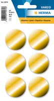 Herma Etiketten permanent haftend Ø 32 mm gold 3 Bl 18 Etik. Handbeschriftung