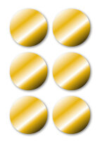 Herma Etiketten permanent haftend Ø 32 mm gold 3 Bl 18 Etik. Handbeschriftung