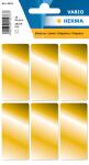 Goldetiketten 26 x 54 mm, permanent haftend