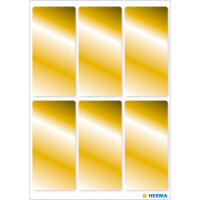Herma Etiketten permanent haftend 26 x 54 mm gold 3 Bl 18...
