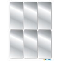 Herma Etiketten permanent haftend 26 x 54 mm silber 3 Bl...