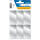 Silberetiketten 26 x 54 mm, permanent haftend