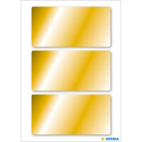 Herma Etiketten permanent haftend 34 x 67 mm gold 3 Bl 9...