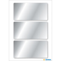 Herma Etiketten permanent haftend 34 x 67 mm silber 3 Bl...
