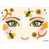Herma Sticker FACE ART Honey bee 1 Bl