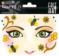 Herma Sticker FACE ART Honey bee 1 Bl