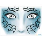 Herma Sticker FACE ART Spider 1 Bl