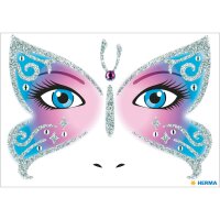 Herma Sticker FACE ART Butterfly 1 Bl