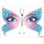 Herma Sticker FACE ART Butterfly 1 Bl