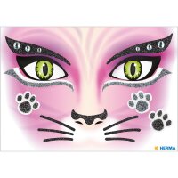 Herma Sticker FACE ART Cat 1 Bl