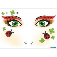 Herma Sticker FACE ART Marienkäfer 1 Bl
