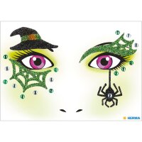 Herma Sticker FACE ART Hexe 1 Bl