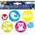 Herma Reflektorsticker Folie Kreise 1 Bl 6 Sticker