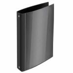 FSY Präsentations-Ringbuch, A4, 4-Ringe 25mm, Rücken 40mm, PP schwarz