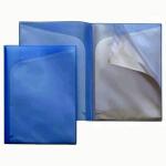 FSY Sichttaschen-Mappe, A4, Innentaschen, PP blau...