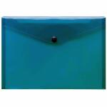 FSY Sichttasche, A4, Druckknopf, Transparent, blau,...