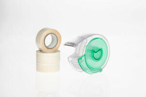FSY Loop Klebeband-Abroller, grün transparent, 1 Stück