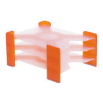 FSY PP-Briefkorb X-Filer orange transluzent, mit...