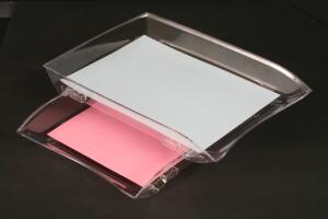 FSY Briefkorb CRAZY-TRAY, A4, PS glasklar, 3er-Set