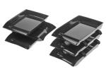 FSY Briefkorb CRAZY-TRAY, A4, PS schwarz, 3er-Set