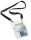 Durable Namensschild A6 mit Textilband tr/sw hochformat