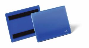 Durable Kennzeichnungstasche A6 d.bl 50St magnetisch Querformat