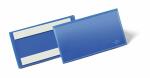 Durable Etikettentasche 150x67mm d.bl 50St selbstklebend