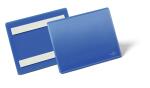 Durable Etikettentasche A6 d.bl 50St selbstklebend...