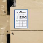Durable Etikettentasche A4 d.bl 50St selbstklebend Querformat