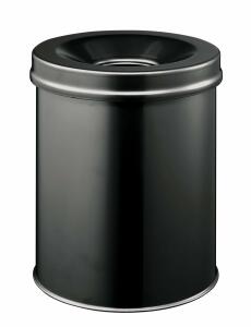 Durable Papierkorb 15l rund sw Safe+ m.Flammenlöschkopf