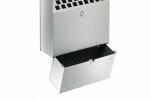 Durable Wandaschenbecher 4l si Metall entnehmbarer Behälter