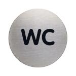 Durable Piktogramm WC Format 83mm si aus Aluminium
