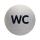 Durable Piktogramm WC Format 83mm si aus Aluminium