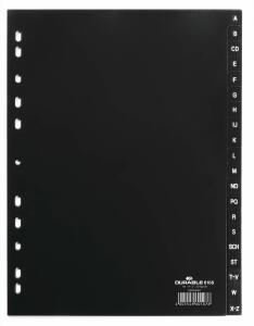 Durable Register A-Z 20tlg. sw Universallochung PP