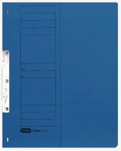 ELBA Einhakhefter "Smart Line" A4 mit Amtsheftung und halbem Vorderdeckel, aus 250 g/m² Manilakarton (RC), für ca. 200 DIN A4-Blätter, blau