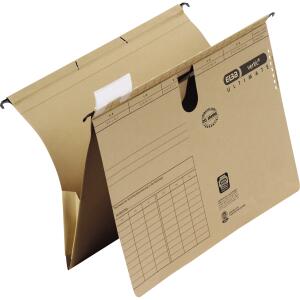 ELBA Taschenhefter"vertic ULTIMATE" mit Komfort-Sichtreiter und kaufm. Heftung, für ca. 220 DIN A4-Blätter, naturbraun