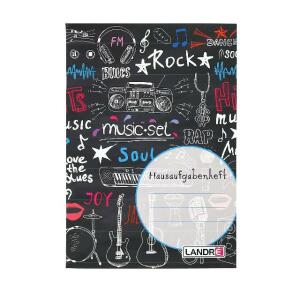 LANDRÉ  Hausaufgabenheft A5, 48 Blatt, 70 g/m², 3 Motive sortiert