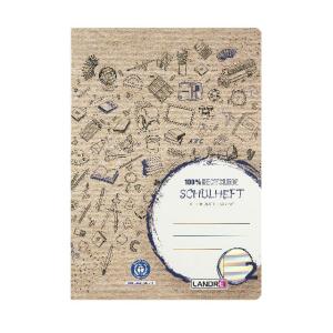LIMIT Schulheft A4 16 Blatt 80 g/m² Lineatur 25 (liniert Rand)