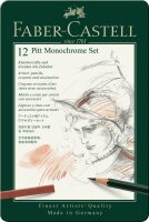 Faber Castell Monochrome Pitt 12er Set