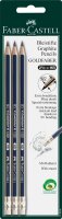 Faber Castell Bleistift Goldfaber mit Gummitip HB 3er