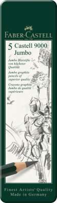 Faber Castell Bleistift 9000 Jumbo grün 5er