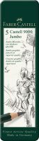 Faber Castell Bleistift 9000 Jumbo grün 5er